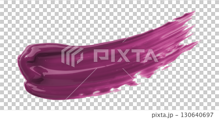Purple watercolor brush isolated on transparent background 130640697