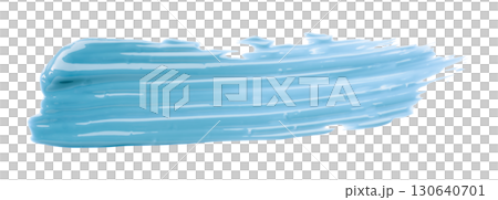 Light blue watercolor brush isolated on transparent background Light blue watercolor brush isolated on transparent background 130640701