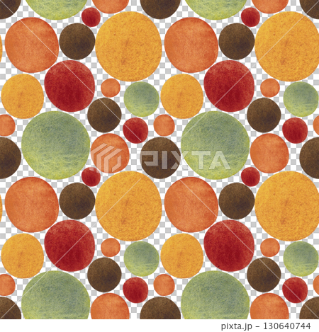 Seamless pattern of multicolored large watercolor spots. Hand drawn illustration. Drawing for scrapbooking, paper, textile Seamless pattern of multicolored large watercolor spots. Hand drawn illustration. Drawing for scrapbooking, paper, textile 130640744
