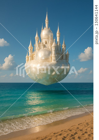 海に浮かぶ貝の建物 130641144