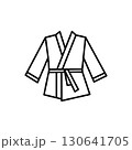 Uniform martial art icon Flat style logo vector. perfect for UI designs 130641705