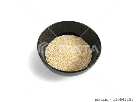 Sesame seeds, white small benne grains, Sesamum indicum fruits Sesame seeds, white small benne grains, Sesamum indicum fruits 130642183