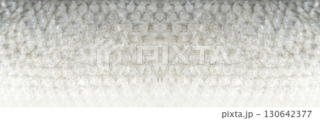 Fish scales texture background, sea bass skin close up, macro shot of silver labrax scale Fish scales texture background, sea bass skin close up, macro shot of silver labrax scale 130642377