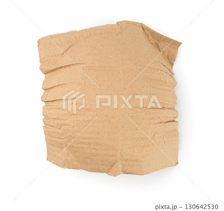 Eco paper packaging texture background, crumpled biodegradable cardboard packing Eco paper packaging texture background, crumpled biodegradable cardboard packing 130642530