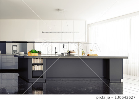 Contemporary Kitchen Island Design 130642627