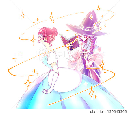 女性に魔法をかける魔法使い 130643366