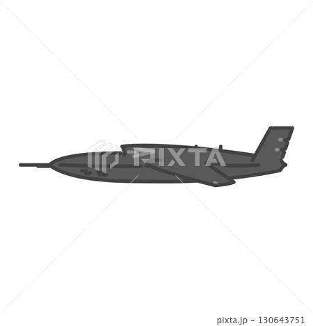 軍用のジェット無人偵察機・無人航空機（UAV・無人機） 130643751
