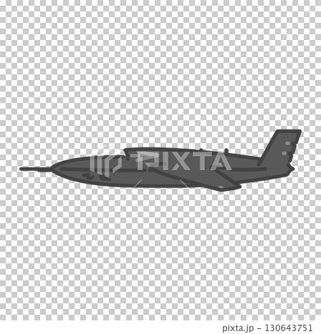軍用のジェット無人偵察機・無人航空機（UAV・無人機） 130643751