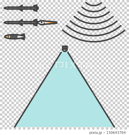 組み合わせて利用できる：無人偵察機・無人航空機に関係するパーツのイラスト 130643764