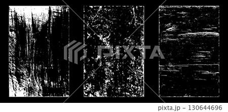 Black and white grunge. Distress overlay texture. Abstract surface dust and rough dirty wall background concept. Distress illustration simply place over object to create grunge effect. Vector EPS10. 130644696
