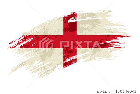 English flag grunge brushstroke texture background. Vector illustration. 130646043