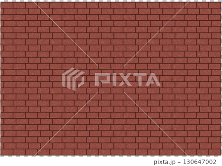 Misaligned red brick background 130647002