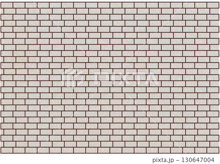 ズレて積まれている白色のレンガ背景 ズレて積まれている白色のレンガ背景 130647004