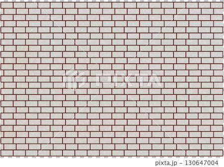 ズレて積まれている白色のレンガ背景 ズレて積まれている白色のレンガ背景 130647004