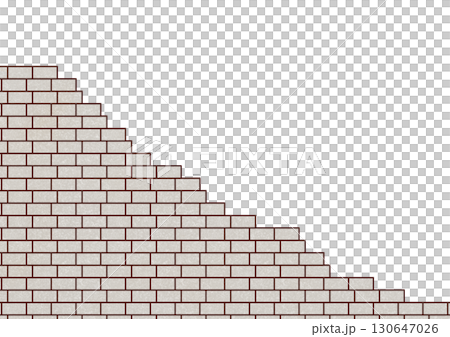 White bricks stacked unevenly White bricks stacked unevenly 130647026