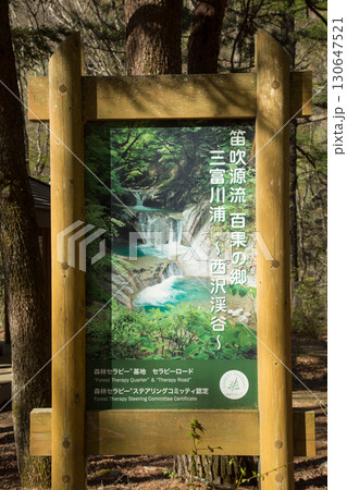 西沢渓谷　渓谷　山梨県 130647521