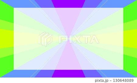 幾何学模様　フレーム　ホワイトスペース　三角形　グリーン 130648089
