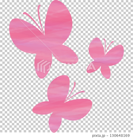 美麗的水彩蝴蝶圖示圖像插圖 130648169