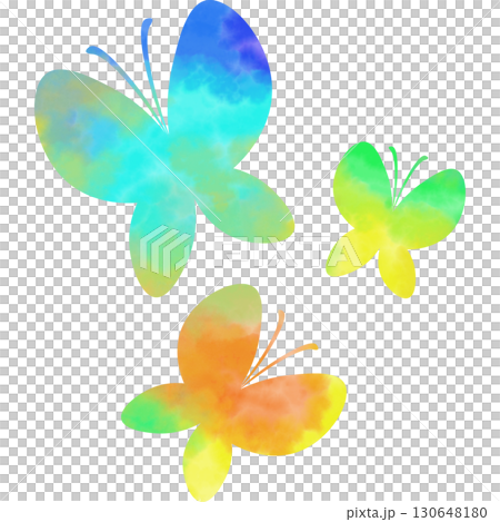 Beautiful watercolor butterfly icon image illustration Beautiful watercolor butterfly icon image illustration 130648180