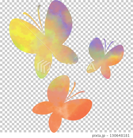 Beautiful watercolor butterfly icon image illustration Beautiful watercolor butterfly icon image illustration 130648181