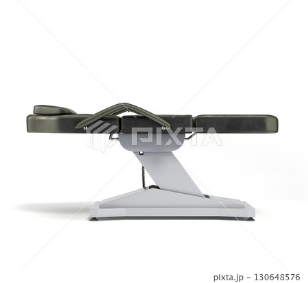 new black leather cosmetology chair with adjustable positions right view 3d render on white new black leather cosmetology chair with adjustable positions right view 3d render on white 130648576