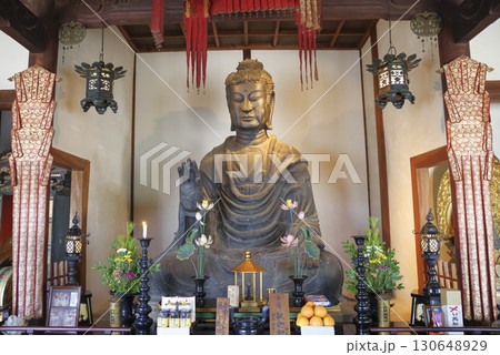 日本最古の大仏 飛鳥大仏 日本最古の大仏 飛鳥大仏 130648929