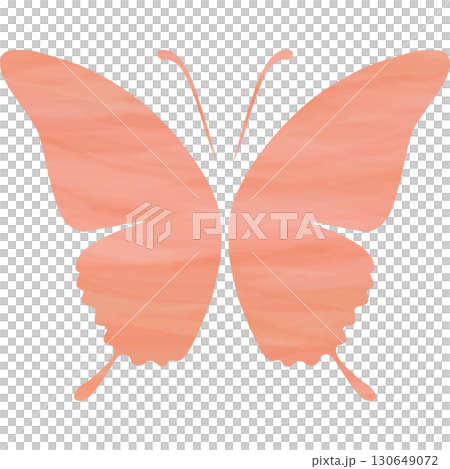 Beautiful watercolor butterfly icon image illustration 130649072