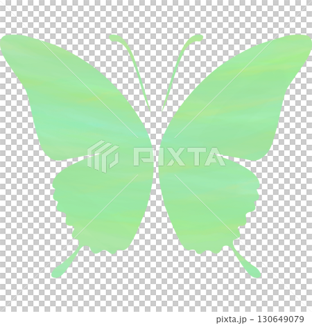 Beautiful watercolor butterfly icon image illustration 130649079