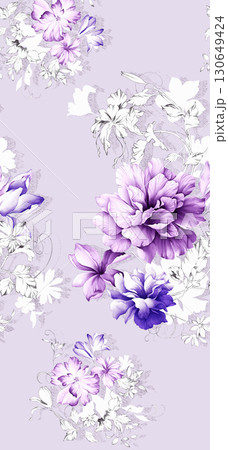 Soft Floral Patterned Decorative Paper Assortment 130649424