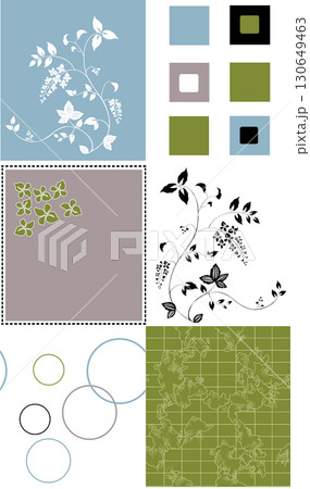 Soft Floral Patterned Decorative Paper Assortment 130649463