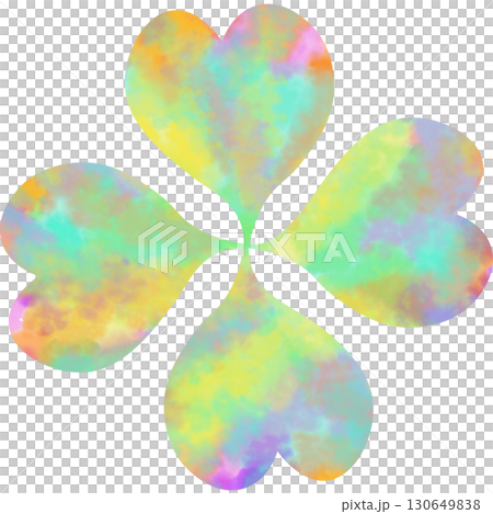 Beautiful watercolor four-leaf clover icon image illustration Beautiful watercolor four-leaf clover icon image illustration 130649838