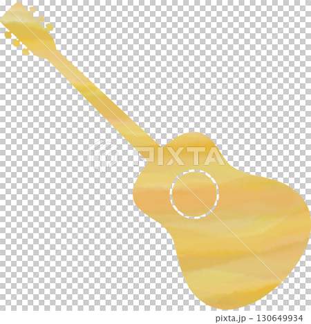 Beautiful watercolor classical guitar icon image illustration Beautiful watercolor classical guitar icon image illustration 130649934