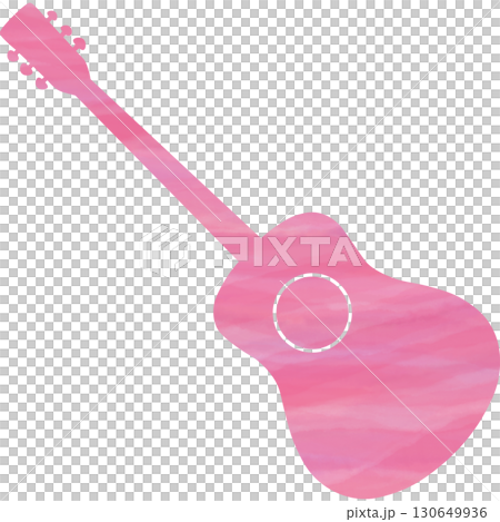 Beautiful watercolor classical guitar icon image illustration 130649936