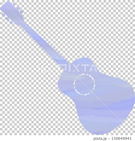 Beautiful watercolor classical guitar icon image illustration 130649941
