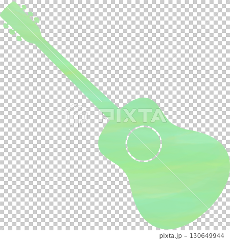 Beautiful watercolor classical guitar icon image illustration 130649944
