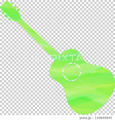Beautiful watercolor classical guitar icon image illustration 130649945