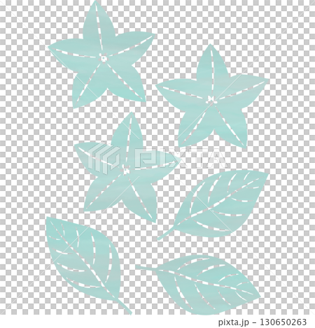 Beautiful watercolor bellflower icon image illustration 130650263