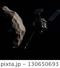 小惑星探査機のイメージ　AI生成画像 130650693