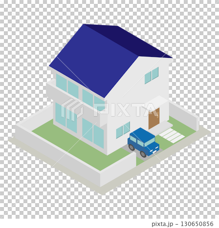 等距簡單單戶住宅建築材料 130650856