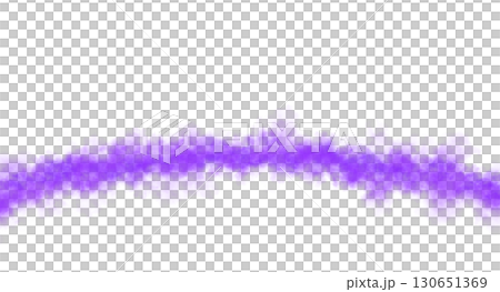 Curved arc of glowing violet or purple smoke on transparent background template for mockups and modern visuals with vibrant dense fog effect Curved arc of glowing violet or purple smoke on transparent background template for mockups and modern visuals with vibrant dense fog effect 130651369