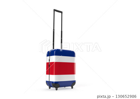 Suitcase adorned with Thailand flag. 3D Rendering 130652986