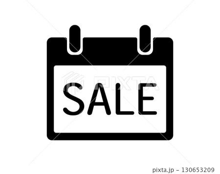 セールのアイコン　モノトーン 130653209