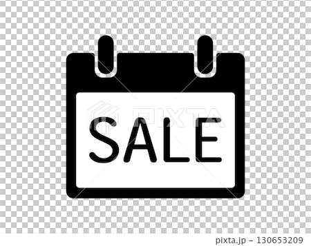 セールのアイコン　モノトーン 130653209