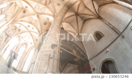 Sunlight is illuminating the interior of a Emmaus Monastery in Prague, Czech Republic Sunlight is illuminating the interior of a Emmaus Monastery in Prague, Czech Republic 130653246