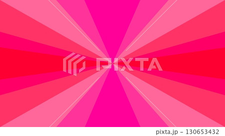 幾何学模様 放射状 三角形 ピンク オレンジ色 幾何学模様 放射状 三角形 ピンク オレンジ色 130653432