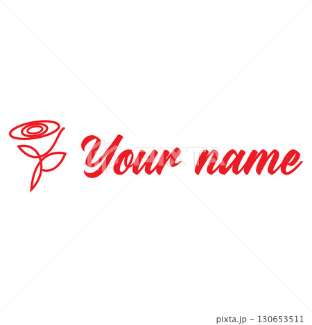Rose logo vector illustrations design icon template 130653511