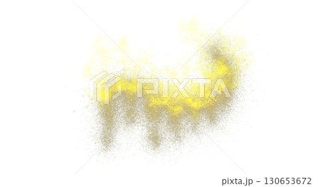 Yellow sand and smoke cloud texture on transparent background for template use or mockup realistic png 130653672