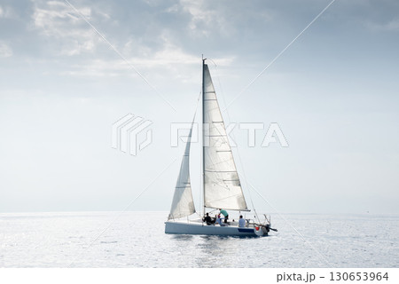 Serene sailing on a sunny day Serene sailing on a sunny day 130653964