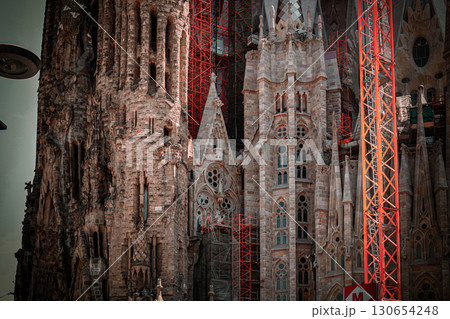 サグラダファミリアの外観 130654248