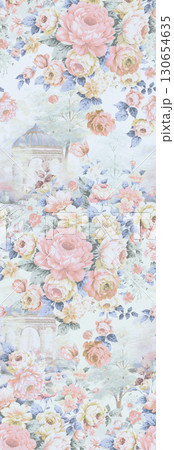 Diverse Floral Patterned Decorative Textile Collection 130654635
